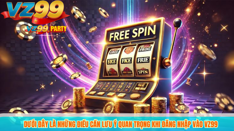 ĐĂNG NHẬP VZ99 3 Dưới đây là những điều cần lưu ý quan trọng khi đăng nhập VZ99